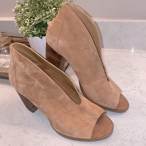 LUCKY BRAND Joal Tan Suede Leather Shootie